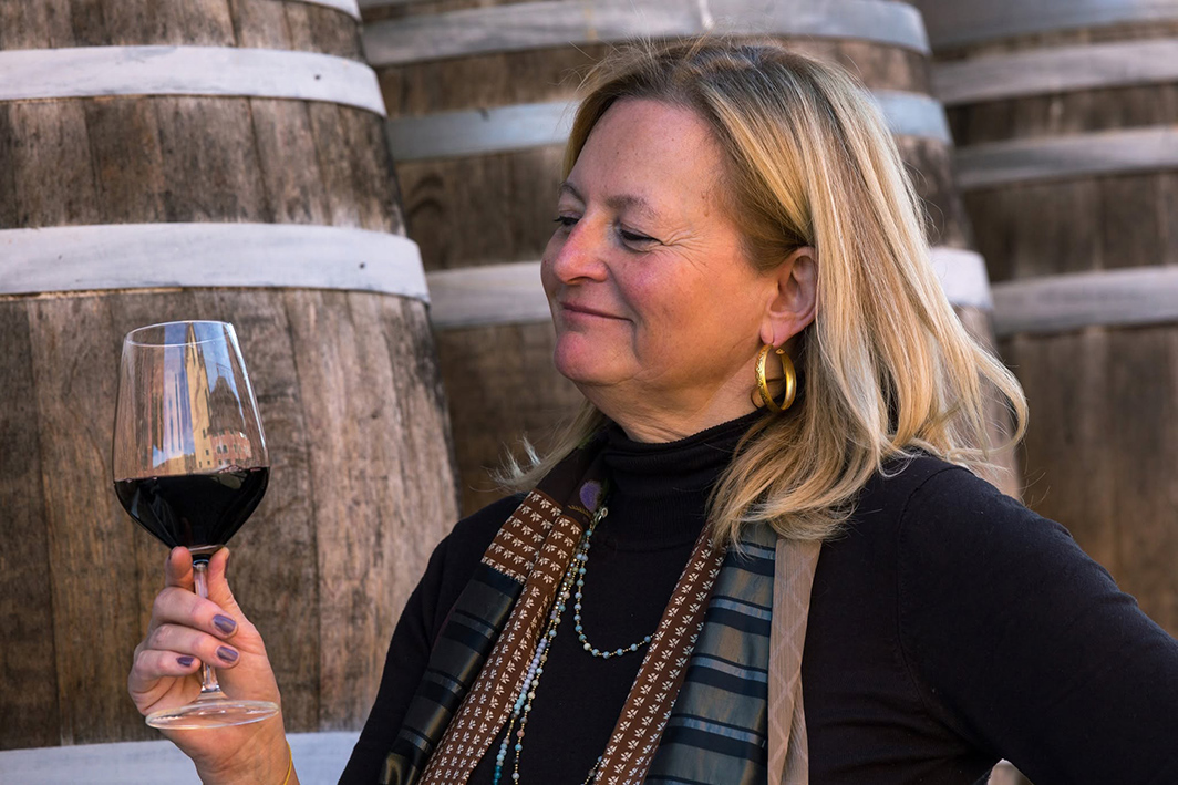 Sabine Ehrmann, titolare della Tenuta Tenaglia, Serralunga di Crea, AL. Monferrato, Piemonte